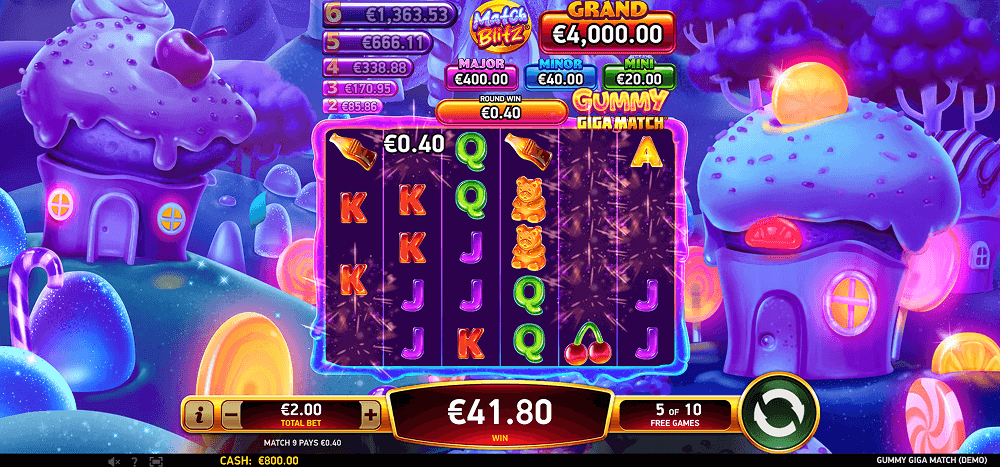 Gummy Giga Match Bonuses